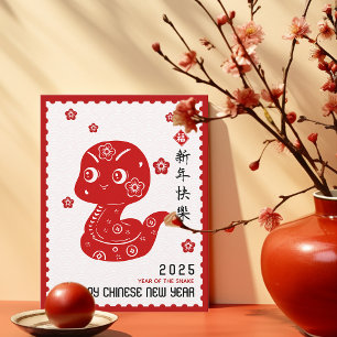 Cartes Pour Fêtes Annuelles 2025 Chine - Nouvel an PapierCouper la frontière d
