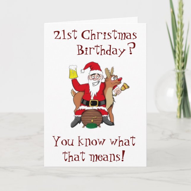 CARTES POUR FÊTES ANNUELLES ***21E ANNIVERSAIRE DE NOËL SOUHAITE** TEMPS DE FÊ (Devant)