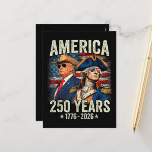 Cartes Pour Fêtes Annuelles 250e anniversaire de l'indépendance des États-Unis