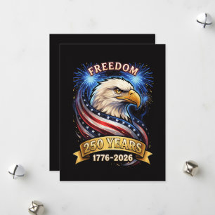 Cartes Pour Fêtes Annuelles 250e anniversaire États-Unis 1776-2026 Patriotique
