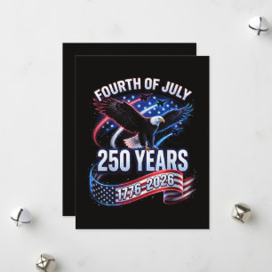 Cartes Pour Fêtes Annuelles 250e anniversaire États-Unis 1776-2026 Patriotique