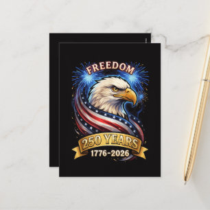 Cartes Pour Fêtes Annuelles 250e anniversaire USA 1776-2026 Patriotique Améric