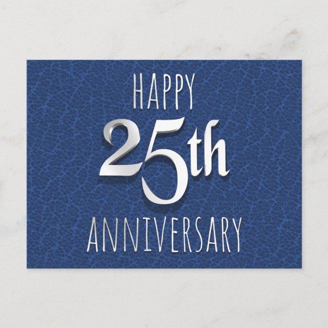 Cartes Pour Fêtes Annuelles 25e anniversaire (Devant)