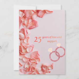 Cartes Pour Fêtes Annuelles 25th wedding greeting cards