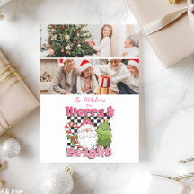 2 À damiers photo Joyeux et Joyeux Noël