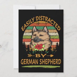 Cartes Pour Fêtes Annuelles 2 Facilement Distrait Par Berger Allemand