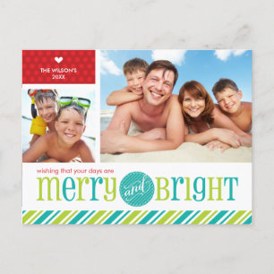 Cartes Pour Fêtes Annuelles 2 PHOTO CHRISTMAS POSTCARD :: joyeux et lumineux 4