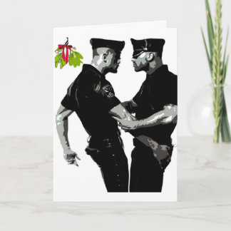 Cartes Pour Fêtes Annuelles 2ème Homosexuel de Noël