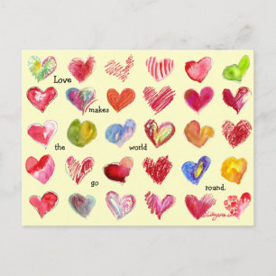 Cartes Pour Fêtes Annuelles 30 Valentine Hearts