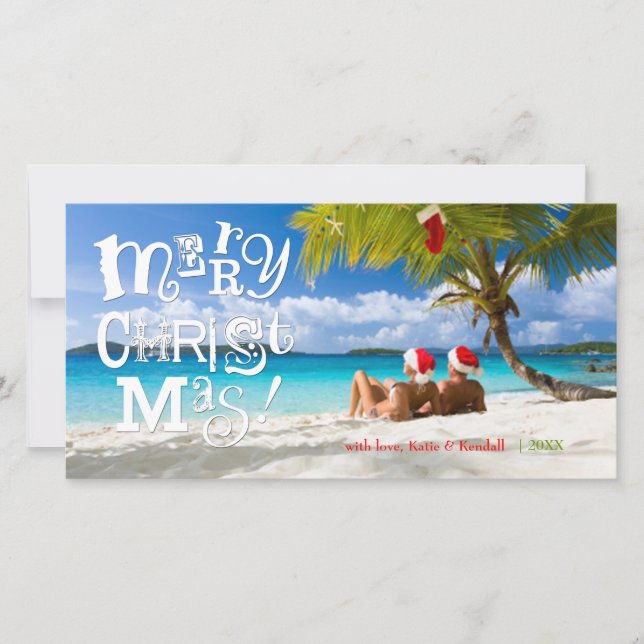 Cartes Pour Fêtes Annuelles 311-Joyeux Noël photo personnalisée (Devant)