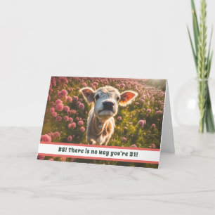 Cartes Pour Fêtes Annuelles 31e anniversaire Mignonne et drôle Fleurs de Petit