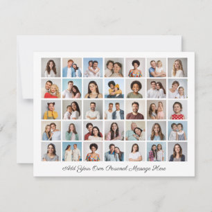 Cartes Pour Fêtes Annuelles 35 Photo Collage Ajoutez Votre Propre Salutation