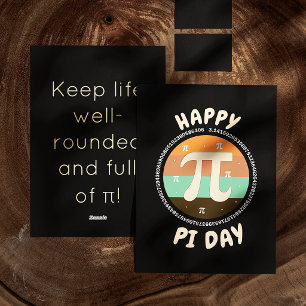 Cartes Pour Fêtes Annuelles 3.14 Journée nationale de Pi Design - Joyeuse Jour