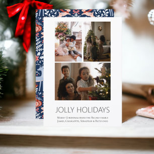 Cartes Pour Fêtes Annuelles 3 Photo Jolly Holidays Noël scandinave