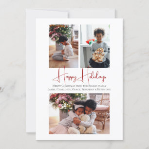 Cartes Pour Fêtes Annuelles 3 Photo Joyeuses Fêtes Gnome de Noël