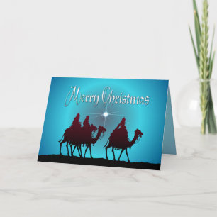 Cartes Pour Fêtes Annuelles 3 WISEMEN, ÉTOILES et TEXTES par SHARON SHARPE