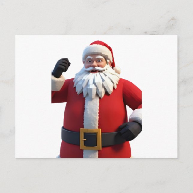 Cartes Pour Fêtes Annuelles 3D Santa Claus Christmas Greeting Card – Festive H (Devant)