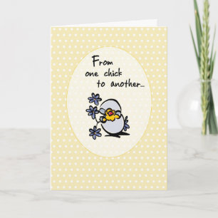 Cartes Pour Fêtes Annuelles 4146 un poussin Pâques