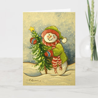 Cartes Pour Fêtes Annuelles 4901 Noël des motoneiges