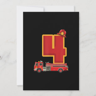Cartes Pour Fêtes Annuelles 4 Anniversaire Cadeaux Garçon Pompier