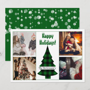 Cartes Pour Fêtes Annuelles 4 Collage de photos Vacances personnalisées