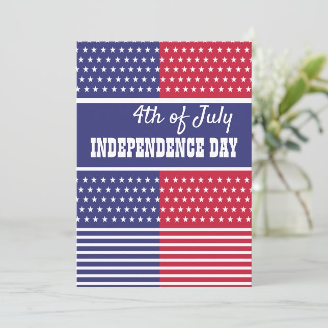 Cartes Pour Fêtes Annuelles 4 juillet (Debout devant)