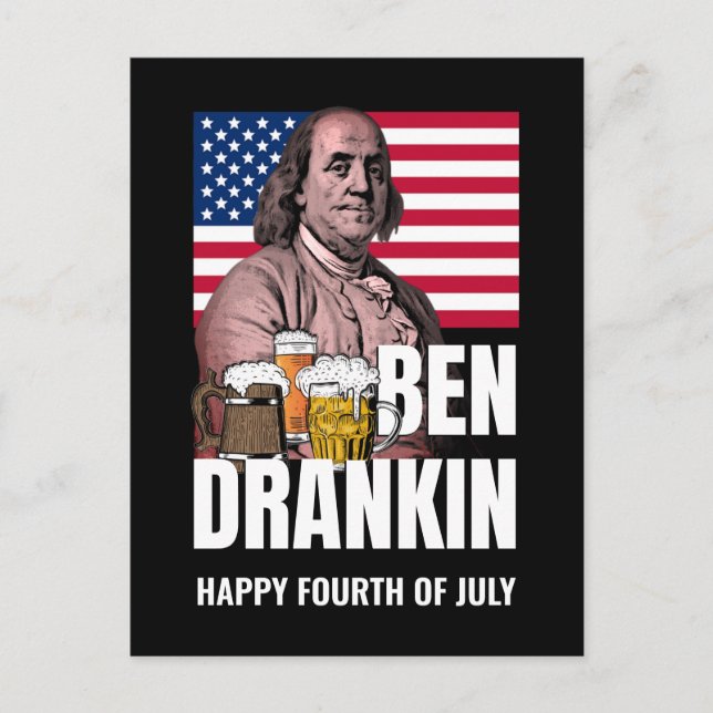 Cartes Pour Fêtes Annuelles 4 juillet BEN DRANKIN (Devant)