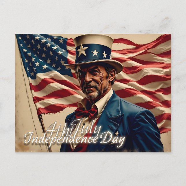 Cartes Pour Fêtes Annuelles 4 juillet - Esprit d'indépendance (Devant)