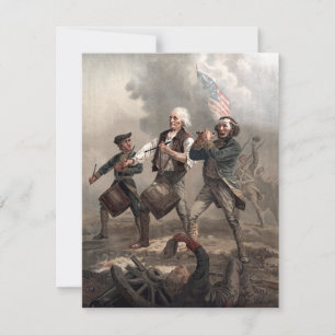 Cartes Pour Fêtes Annuelles 4 juillet Fête de l'Indépendance Esprit Vintage de