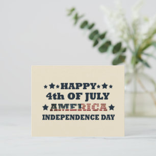 Cartes Pour Fêtes Annuelles 4 juillet heureux