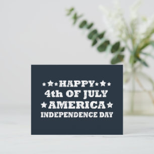 Cartes Pour Fêtes Annuelles 4 juillet heureux