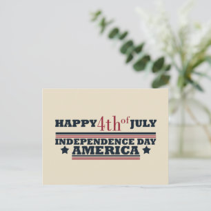 Cartes Pour Fêtes Annuelles 4 juillet heureux