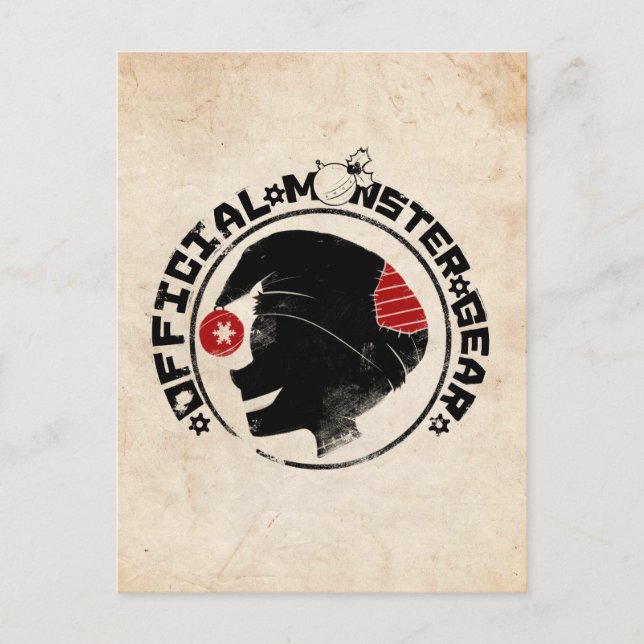 Cartes Pour Fêtes Annuelles 4 petits monstres - logo de vacances de Nigel (Devant)