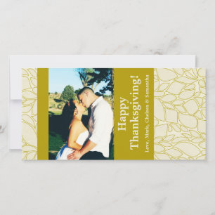 Cartes Pour Fêtes Annuelles 4x8 Autumn Tree Folio PHOTO Thanksgiving Card