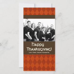 Cartes Pour Fêtes Annuelles 4x8 Autumn Tree Folio PHOTO Thanksgiving Card
