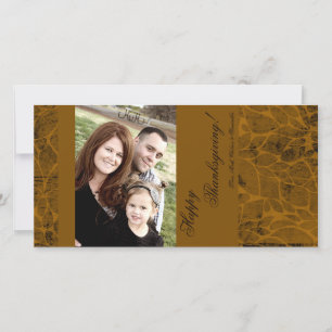 Cartes Pour Fêtes Annuelles 4x8 Autumn Tree Folio PHOTO Thanksgiving Card