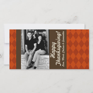 Cartes Pour Fêtes Annuelles 4x8 Autumn Tree Folio PHOTO Thanksgiving Card