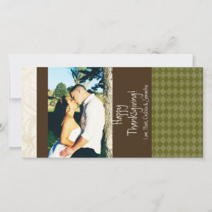 Cartes Pour Fêtes Annuelles 4x8 Autumn Tree Folio PHOTO Thanksgiving Card