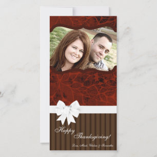 Cartes Pour Fêtes Annuelles 4x8 Autumn Tree Folio PHOTO Thanksgiving Card