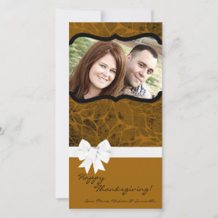 Cartes Pour Fêtes Annuelles 4x8 Autumn Tree Folio PHOTO Thanksgiving Card