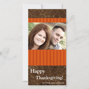 Cartes Pour Fêtes Annuelles 4x8 Autumn Tree Folio PHOTO Thanksgiving Card