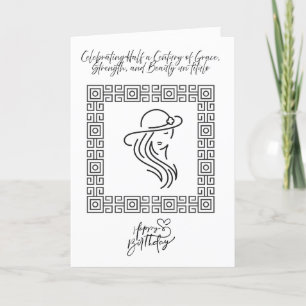 Cartes Pour Fêtes Annuelles 50 ans de grâce et de beauté