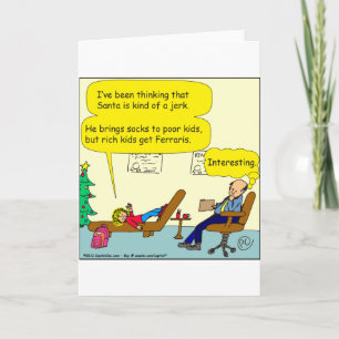 Cartes Pour Fêtes Annuelles 530 père Noël est une bande dessinée stupide