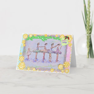 Cartes Pour Fêtes Annuelles 5 Filles dans un Casse-Noix-Rangée-290