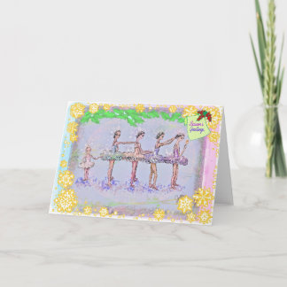 Cartes Pour Fêtes Annuelles 5 Filles dans un Casse-Noix-Rangée-290