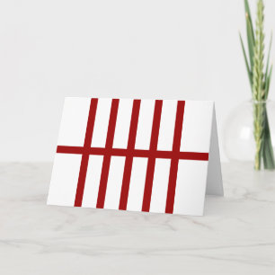 Cartes Pour Fêtes Annuelles 5 lignes rouges biscuites