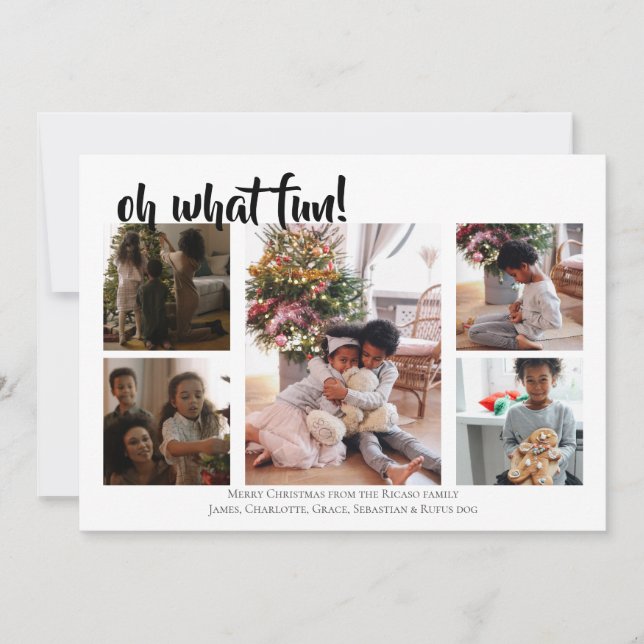 Cartes Pour Fêtes Annuelles 5 Photo Oh Quel Fun Noël (Devant)