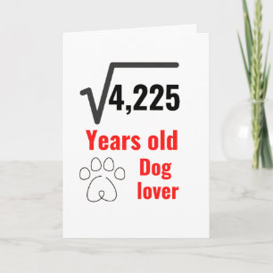 Cartes Pour Fêtes Annuelles 65 ans Amoureux des chiens drôle Joyeux anniversai