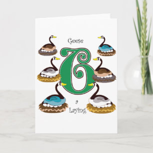Cartes Pour Fêtes Annuelles 6 Oies a Lay