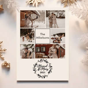 Cartes Pour Fêtes Annuelles 6 Photos Photo Marié et Joyeux